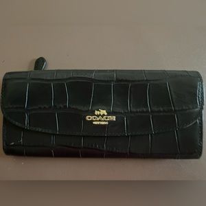 Black leather Coach wallet